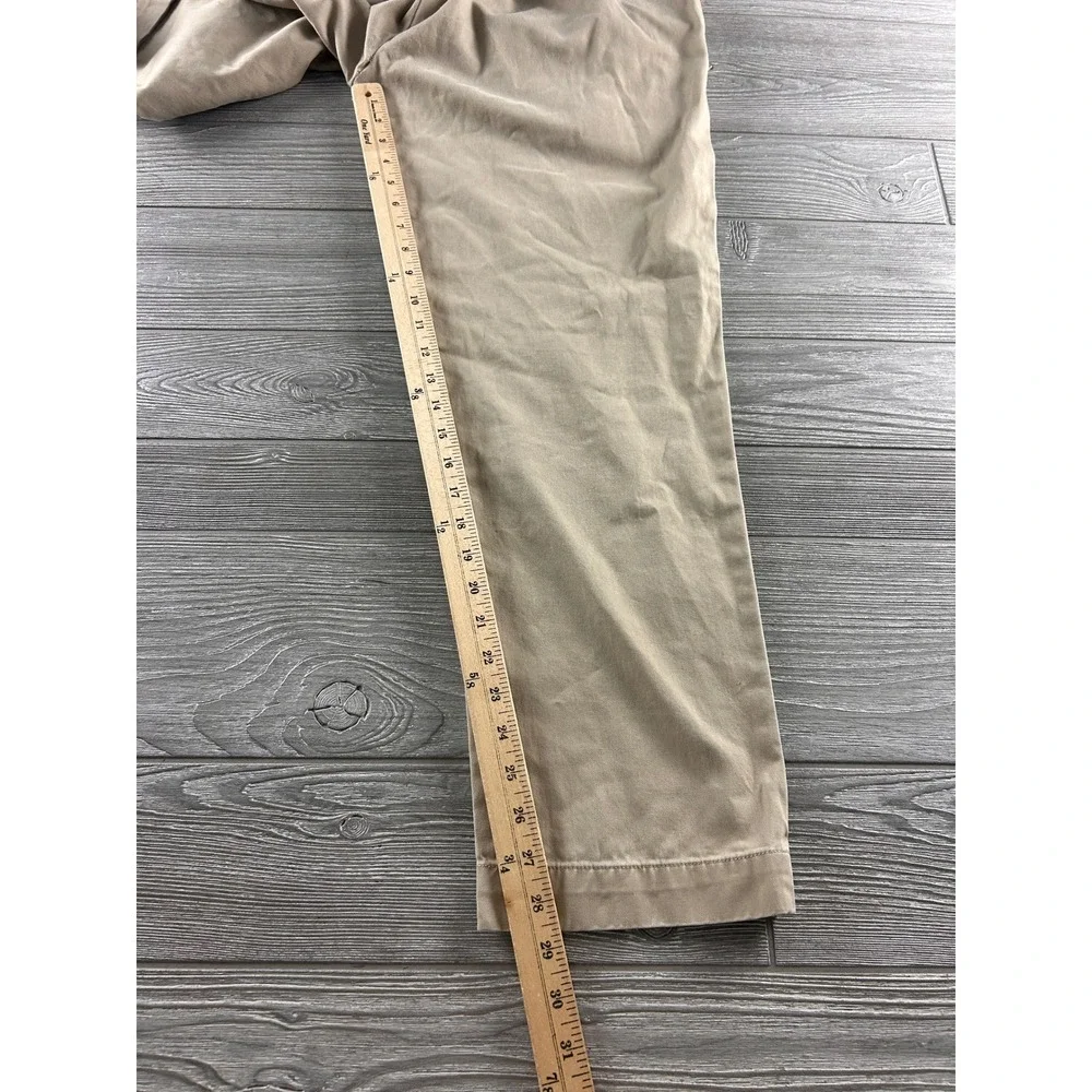 Polo Ralph Lauren Mens Chinos Khaki Tan Cotton Twill Pants 36x30 Straight Leg